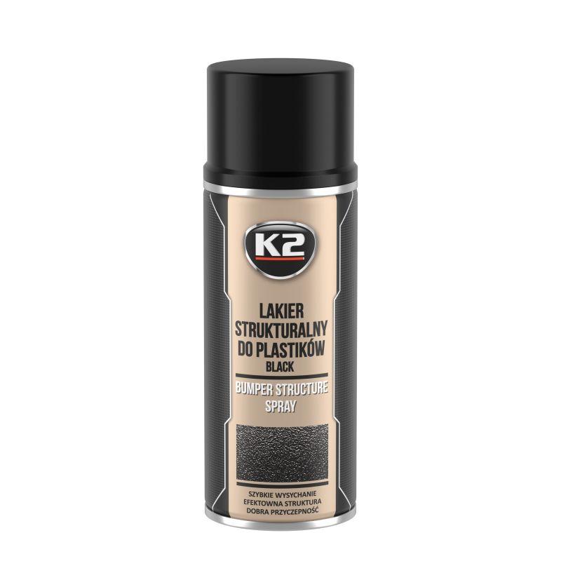 K2 Black bumper structure spray  400ml
