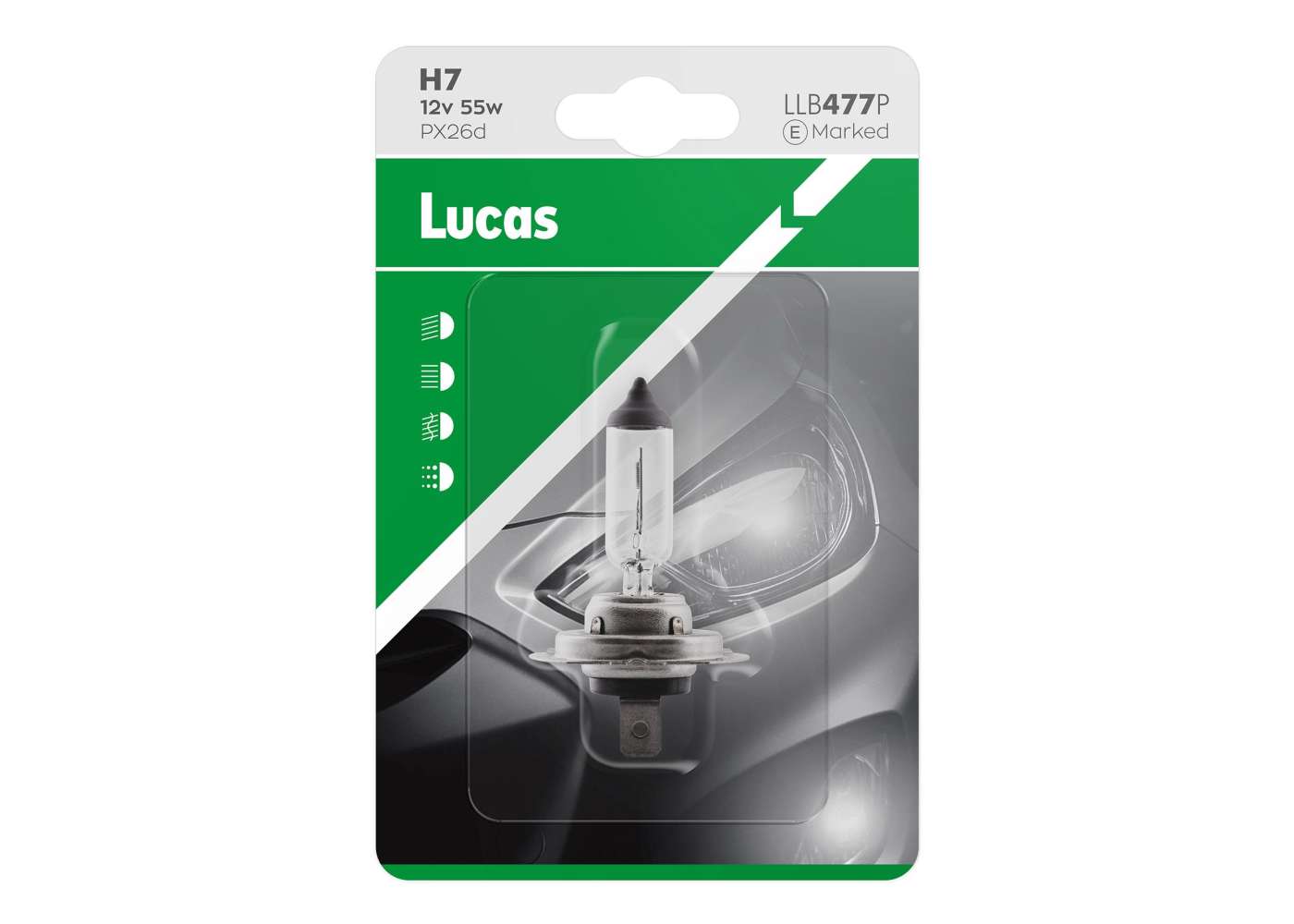 LUCAS 12V 55W PX26d H7 BLISTER E1 sijalice