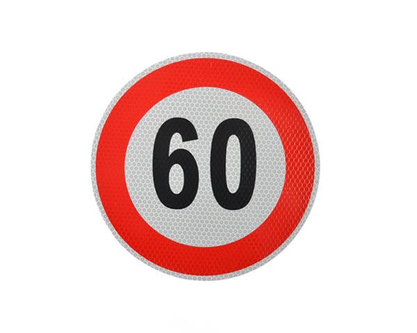 Lucas Oznaka ogranicenja brzine 60, 200 mm REFLEKSNA