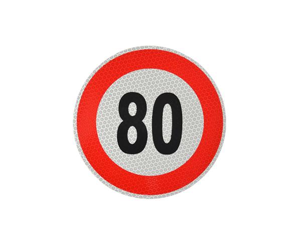 Lucas Oznaka ogranicenja brzine 80, 150 mm REFLEKSNA