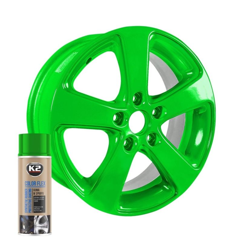 K2 COLOR FLEX rubber spray light green 