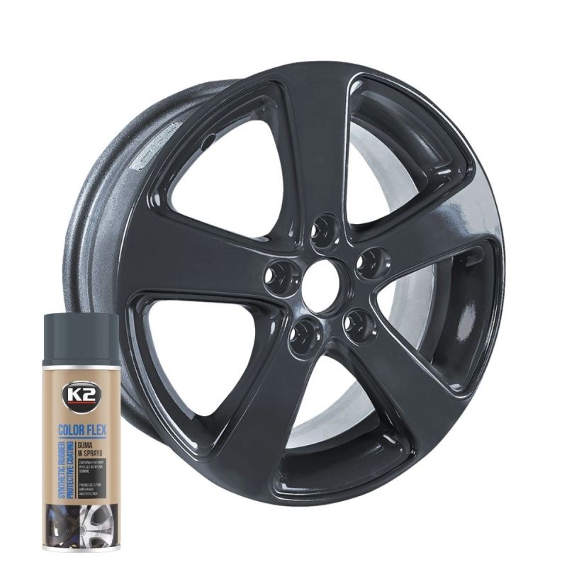 K2 COLOR FLEX rubber spray carbon